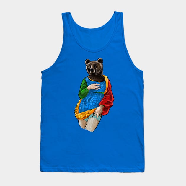 Brown Bear Tank Top by Harley Warren